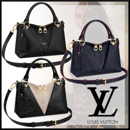 Louis Vuitton MONOGRAM EMPREINTE 2020 SS Monogram 2WAY Bi color Leather Crossbody Logo Totes M44937 M44845 M44418 