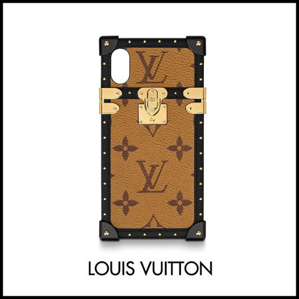 Louis Vuitton MONOGRAM Monogram Unisex Leather Smart Phone Cases 