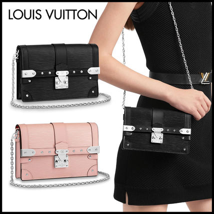 Louis Vuitton EPI Blended Fabrics Bi color Chain Plain Leather 