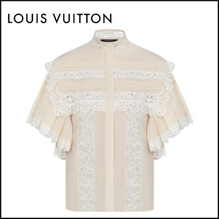 Louis Vuitton 2020 21AW Victorian Inspired Silk Georgette Blouse 1A82VE 