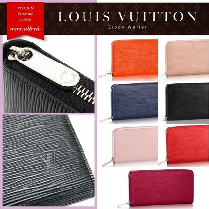 Louis Vuitton ZIPPY WALLET 2017 SS Stripes Plain Leather Long Wallet Long Wallets 
