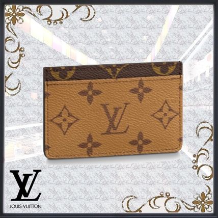 Louis Vuitton 2020 21AW Monogram Canvas Leather Logo Card Holders M69161 