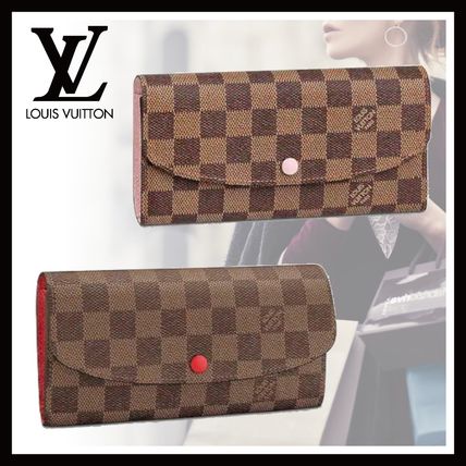 Louis Vuitton DAMIER 2018 19AW Emilie Wallet N63544 N60214 
