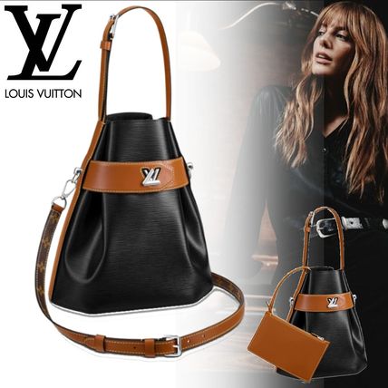 Louis Vuitton EPI 2020 SS Casual Style 3WAY Plain Leather Logo Shoulder Bags M52804 