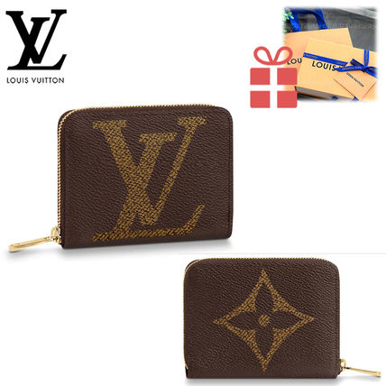Louis Vuitton MONOGRAM Monogram Leather Long Wallet Logo Folding Wallets 