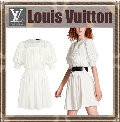 Louis Vuitton 2020 SS Casual Style Plain Short Sleeves Party Style Office Style 1A612K 