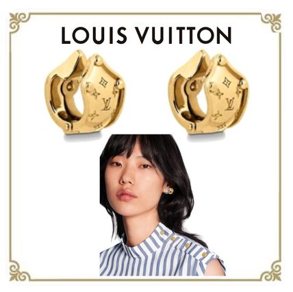 Louis Vuitton MONOGRAM 2020 SS Nanogram Clip Earrings M68954 