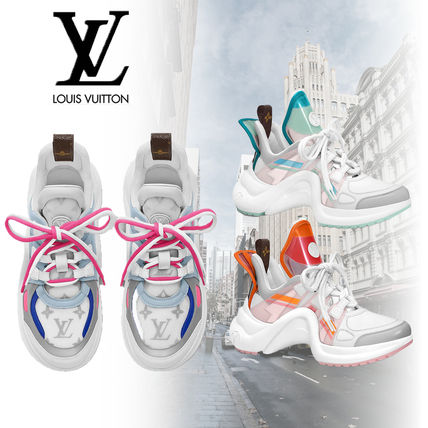 Louis Vuitton 2020 SS Monogram Rubber Sole Lace up Casual Style Street Style 