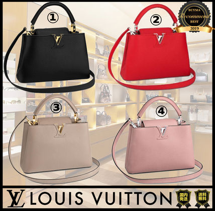 Louis Vuitton TAURILLON Casual Style 2WAY Plain Leather Party Style Elegant Style 