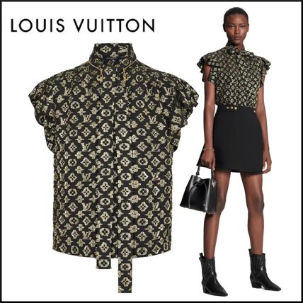 Louis Vuitton 2019 20AW Monogram Casual Style Silk Short Sleeves Party Style 1A82QI 
