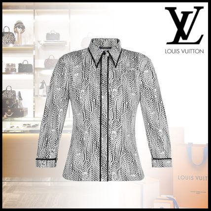 Louis Vuitton 2020 SS Silk Nylon Long Sleeves Medium Office Style Elegant Style 1A62RO 1A62RM 1A62RL 1A62RK 