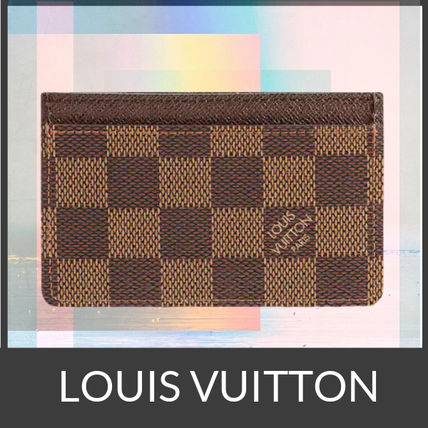 Louis Vuitton DAMIER 2020 SS Unisex Leather Card Holders N61722 