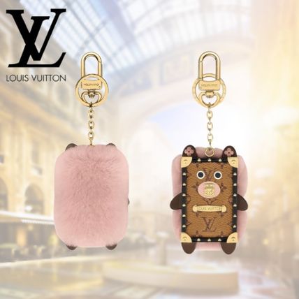 Louis Vuitton MONOGRAM Eye Trunk Bear Bag Charm And Key Holder M69551 