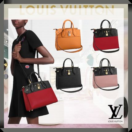 Louis Vuitton CITY STEAMER 2020 SS 2WAY Leather Elegant Style Crossbody Logo Shoulder Bags M55348 M51590 M54868 M53028 