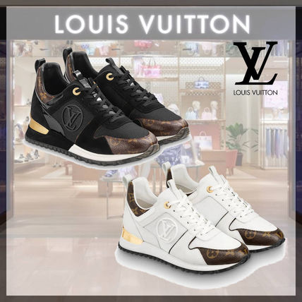 Louis Vuitton 2019 20AW Monogram Plain Toe Rubber Sole Casual Style Unisex Suede