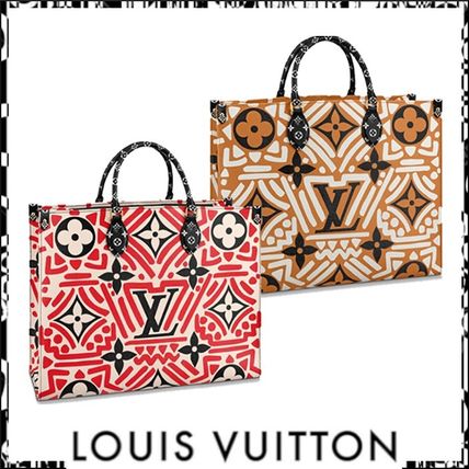 Louis Vuitton MONOGRAM 2020 21AW Monogram A4 Leather Elegant Style Logo Totes M45358 M45359 