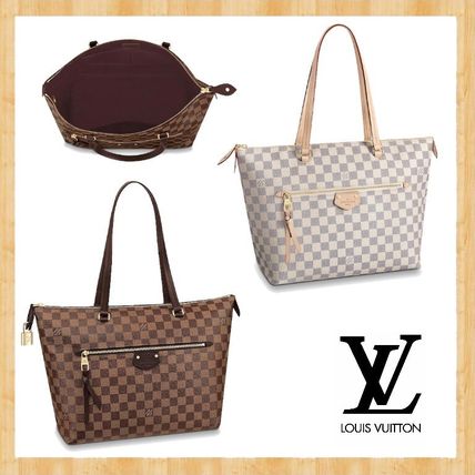 Louis Vuitton DAMIER 2019 20AW A4 Leather Party Style Office Style Elegant Style N44040 N41013 