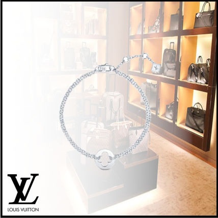 Louis Vuitton Empreinte Chain Bracelet White Gold Q95621 