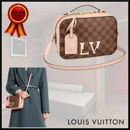 Louis Vuitton DAMIER 2020 SS Monogram Casual Style Canvas 2WAY Leather Elegant Style 