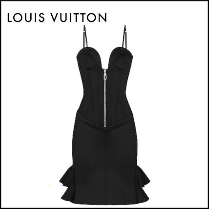 Louis Vuitton 2020 SS Short Tight Wool Cashmere Silk Blended Fabrics Sleeveless 1A5RE4 