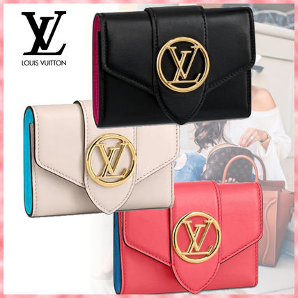 Louis Vuitton 2020 SS Leather Folding Wallet Small Wallet Logo Folding Wallets M69177 M69176 M69175 