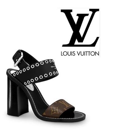 Louis Vuitton 2020 SS Leather Heeled Sandals 