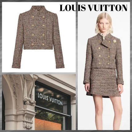 Louis Vuitton 2020 21AW Monogram Casual Style Wool Tweed Plain Office Style 