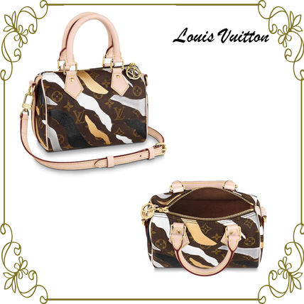 Louis Vuitton SPEEDY 2020 SS Camouflage Monogram Casual Style Canvas Collaboration 2WAY 