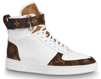 Louis Vuitton 2020 21AW Monogram Round Toe Rubber Sole Casual Style Blended Fabrics 