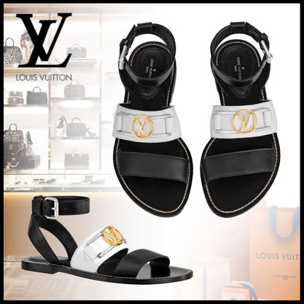 Louis Vuitton MONOGRAM 2020 SS Academy Flat Sandal 1A66E3 