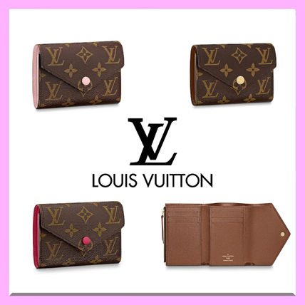 Louis Vuitton 2020 SS Monogram Unisex Leather Folding Wallet Logo Folding Wallets M62472M41938M62360 