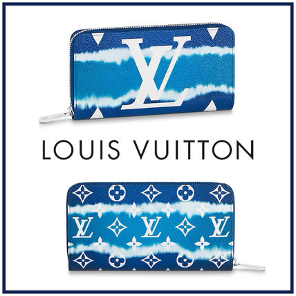 Louis Vuitton Leather Long Wallet Logo Long Wallets M68841 