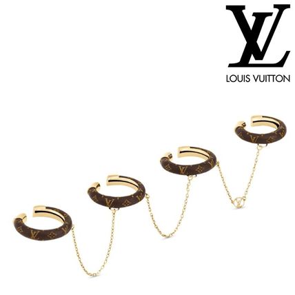 Louis Vuitton Blended Fabrics Chain Party Style Elegant Style Rings M64689 