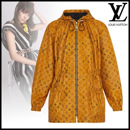 Louis Vuitton 2020 21AW Monogram Leather Medium Logo Biker Jackets 1A82VU 