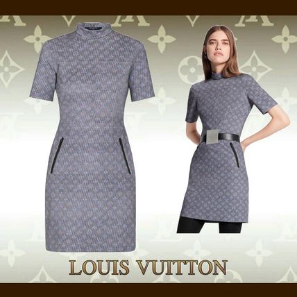 Louis Vuitton MONOGRAM 2020 SS Belted Mink Fur Intarsia Coat 1A5R0G 1A5R0F 1A5R0E 1A5R0D 1A5R0C 1A5R0B 