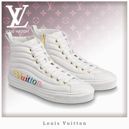 Louis Vuitton 2019 20AW Casual Style Unisex Leather Logo Low Top Sneakers 1A5C5U