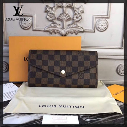 Louis Vuitton DAMIER 2020 SS Sarah Wallet N63209 