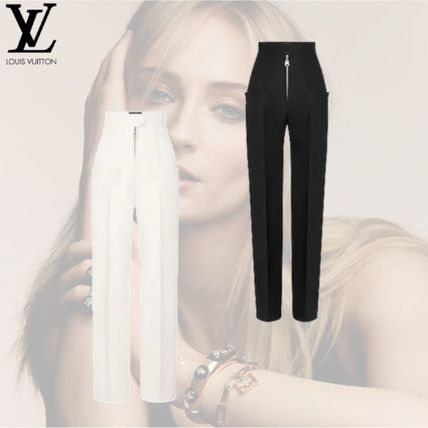 Louis Vuitton 2020 SS Wool Silk Plain Long Pants 1A7UQF 