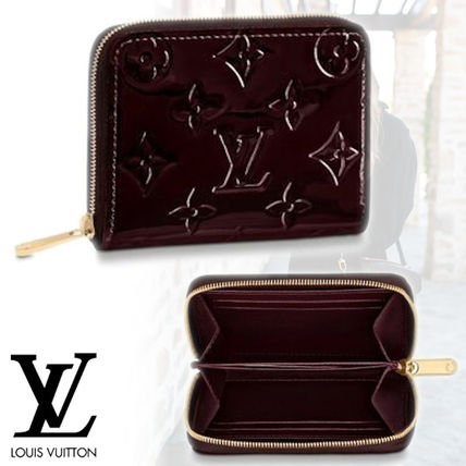 Louis Vuitton MONOGRAM VERNIS 2019 20AW Monogram Leather Long Wallet Logo Coin Cases M93607