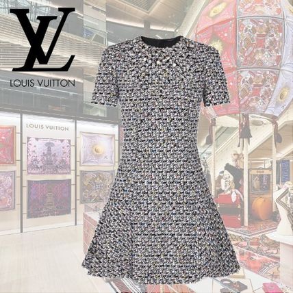 Louis Vuitton 2020 SS Embroidered Skater Dress 1A5RS7 