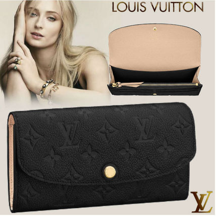 Louis Vuitton 2019 20AW Monogram Unisex Leather Logo Long Wallets 