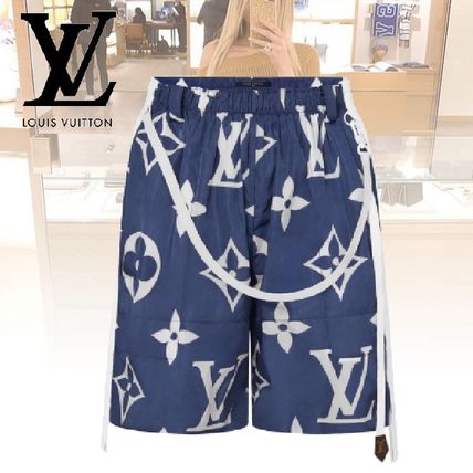 Louis Vuitton 2020 SS Short Monogram Casual Style Nylon Logo Shorts 1A7SFA 