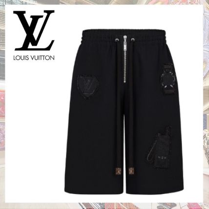 Louis Vuitton 2019 20AW Casual Style Wool Silk Blended Fabrics Plain Medium Logo 1A5JQP 