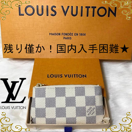 Louis Vuitton DAMIER AZUR 2020 SS Key Pouch N62659 