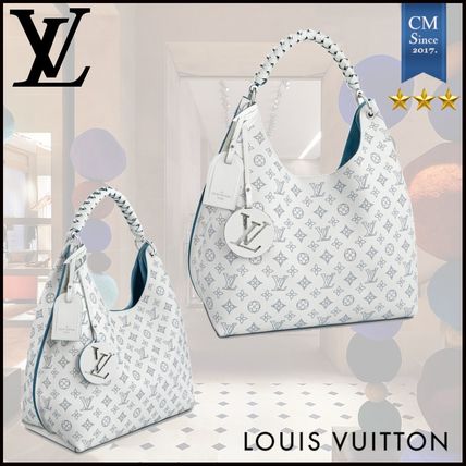 Louis Vuitton MAHINA 2020 SS Monogram Unisex Leather Logo Totes 
