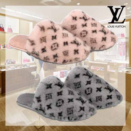 Louis Vuitton 2020 SS Monogram Casual Style Unisex Slippers Logo Shoes 1A5U3Y 1A5U3U 