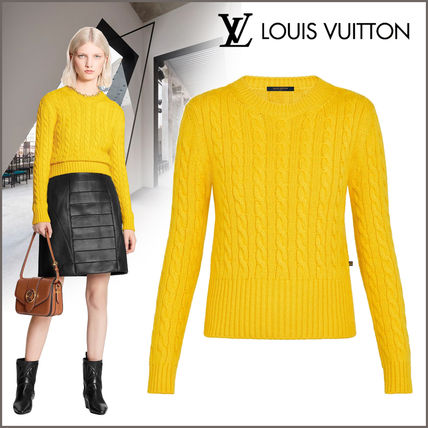 Louis Vuitton 2020 21AW Pop Colored Cashmere Cable Stitch Sweater 1A839M 