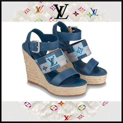 Louis Vuitton 2020 SS Starboard Wedge Sandals 1A666F 
