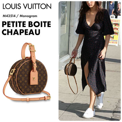 Louis Vuitton PETITE BOITE CHAPEAU Monogram Canvas 2WAY Leather Elegant Style Crossbody Logo 