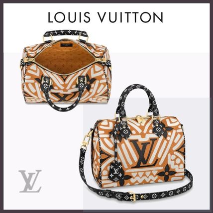 Louis Vuitton SPEEDY 2020 21AW Monogram Unisex Leather Logo Shoulder Bags M56588 